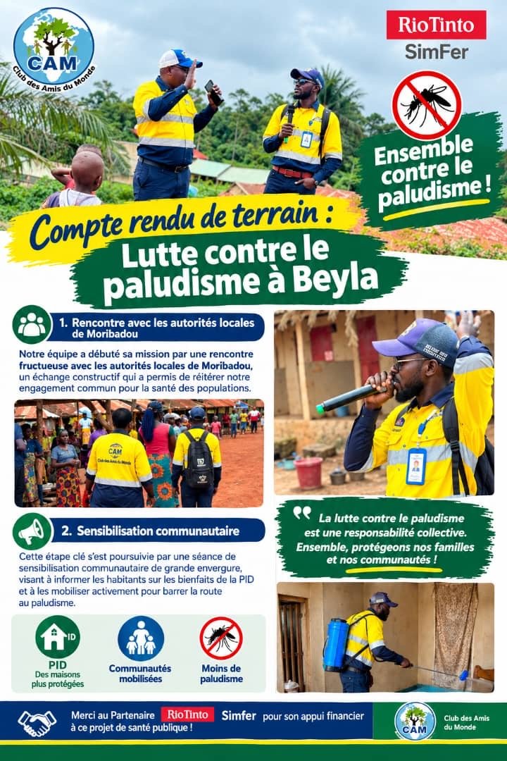 Beyla : La PID contre le paludisme, en action !